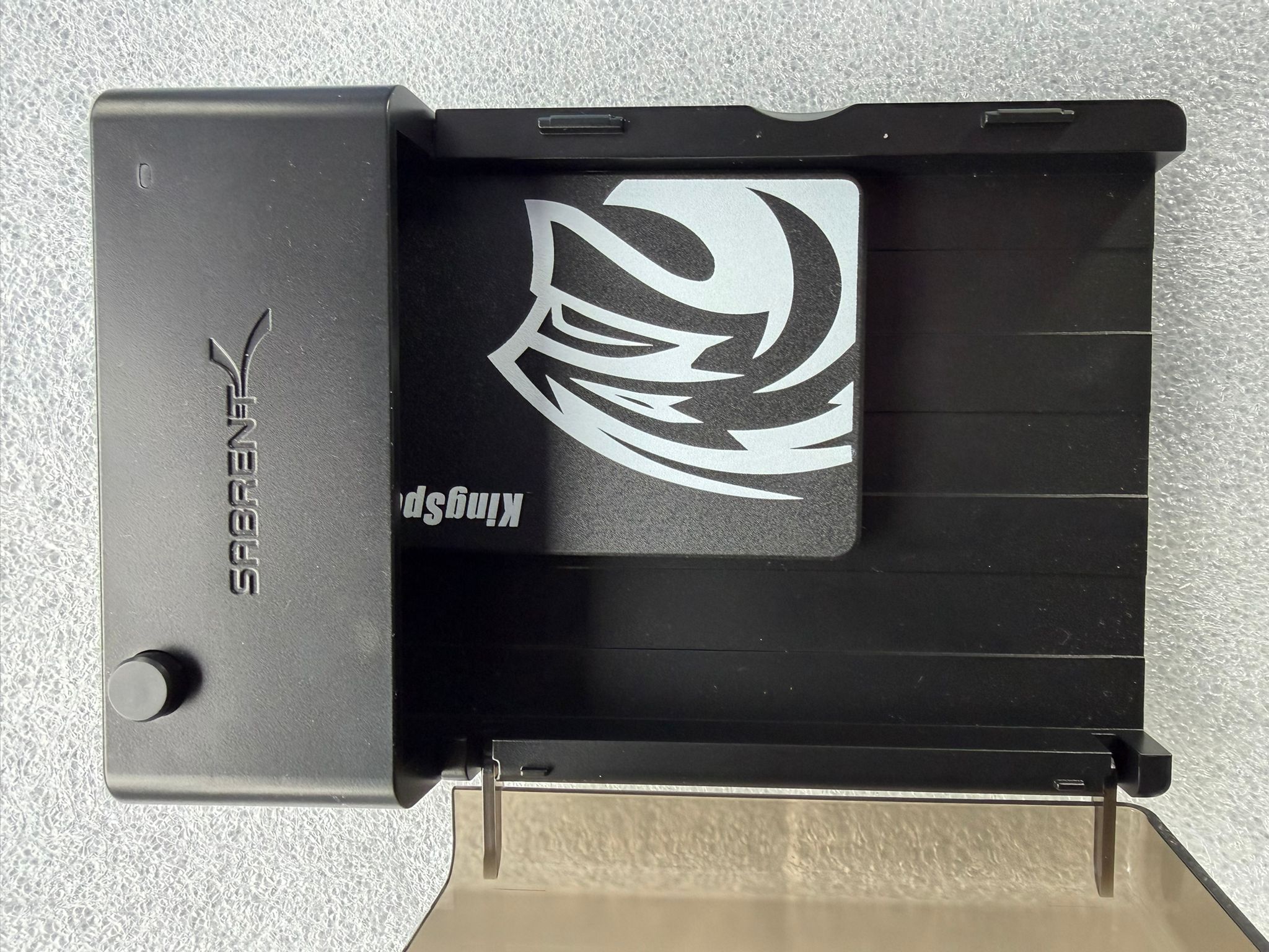 SATA docking station with a KingSpec SSD inserted