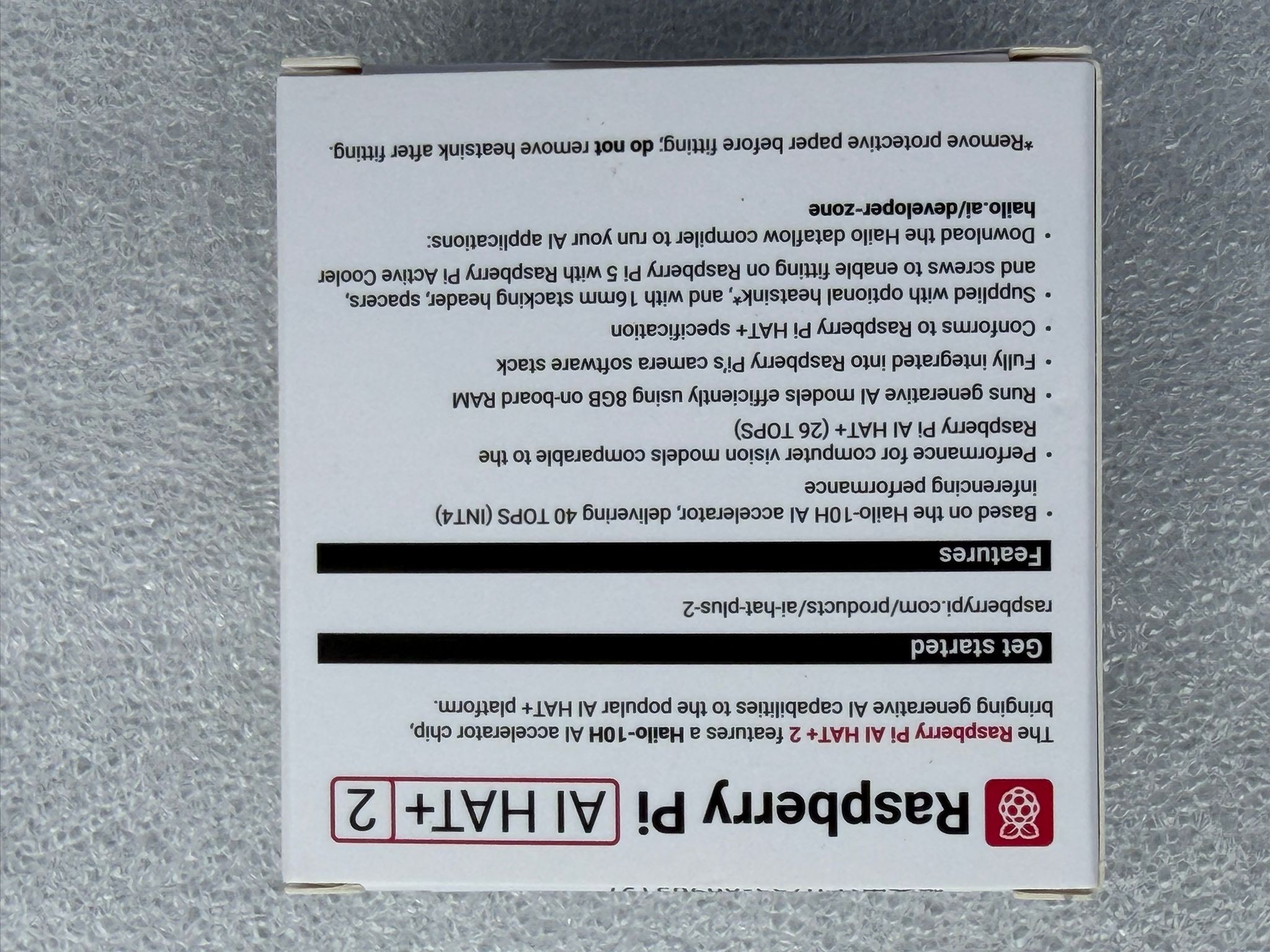 Raspberry Pi AI-HAT-/Hailo-Versuchsaufbau
